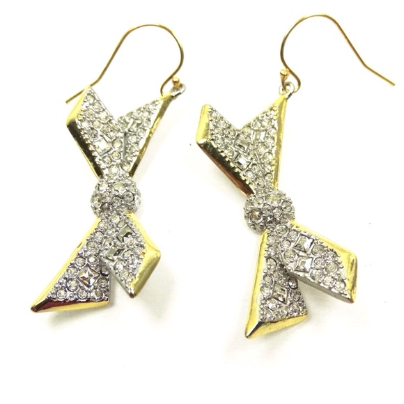 Alexis Bittar Jewelry - Alexis Bittar Swarovski Crystal Bow Earrings